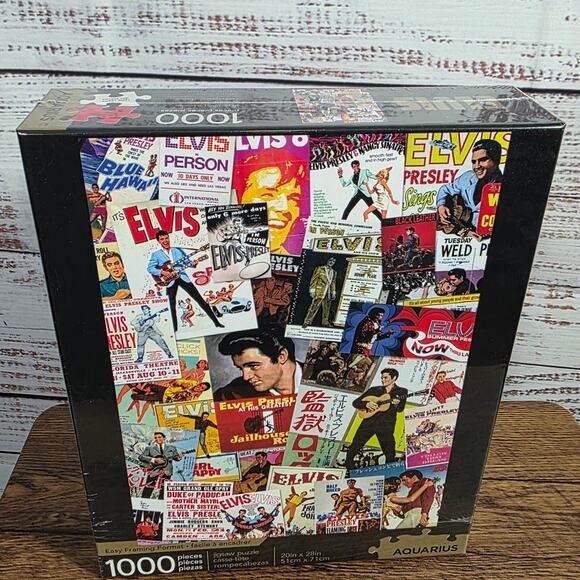 1000 Piece Elvis Presley Jigsaw Puzzle by Aquarius NIB - Picture 1 of 2